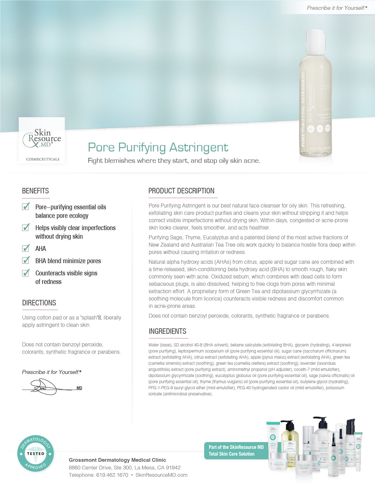 Pore Purifying Astringent