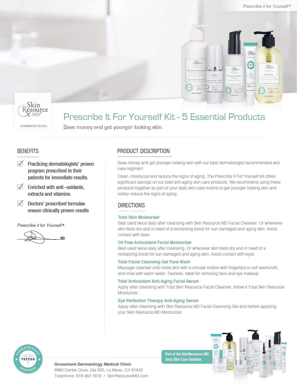 Prescribe It For Yourself Kit - 5 Essential Products