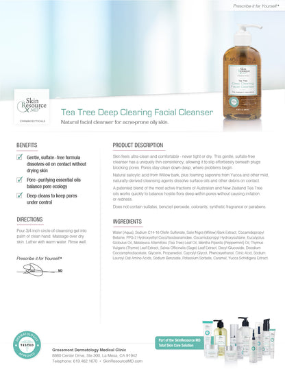 Tea Tree Deep Clearing Facial Cleanser