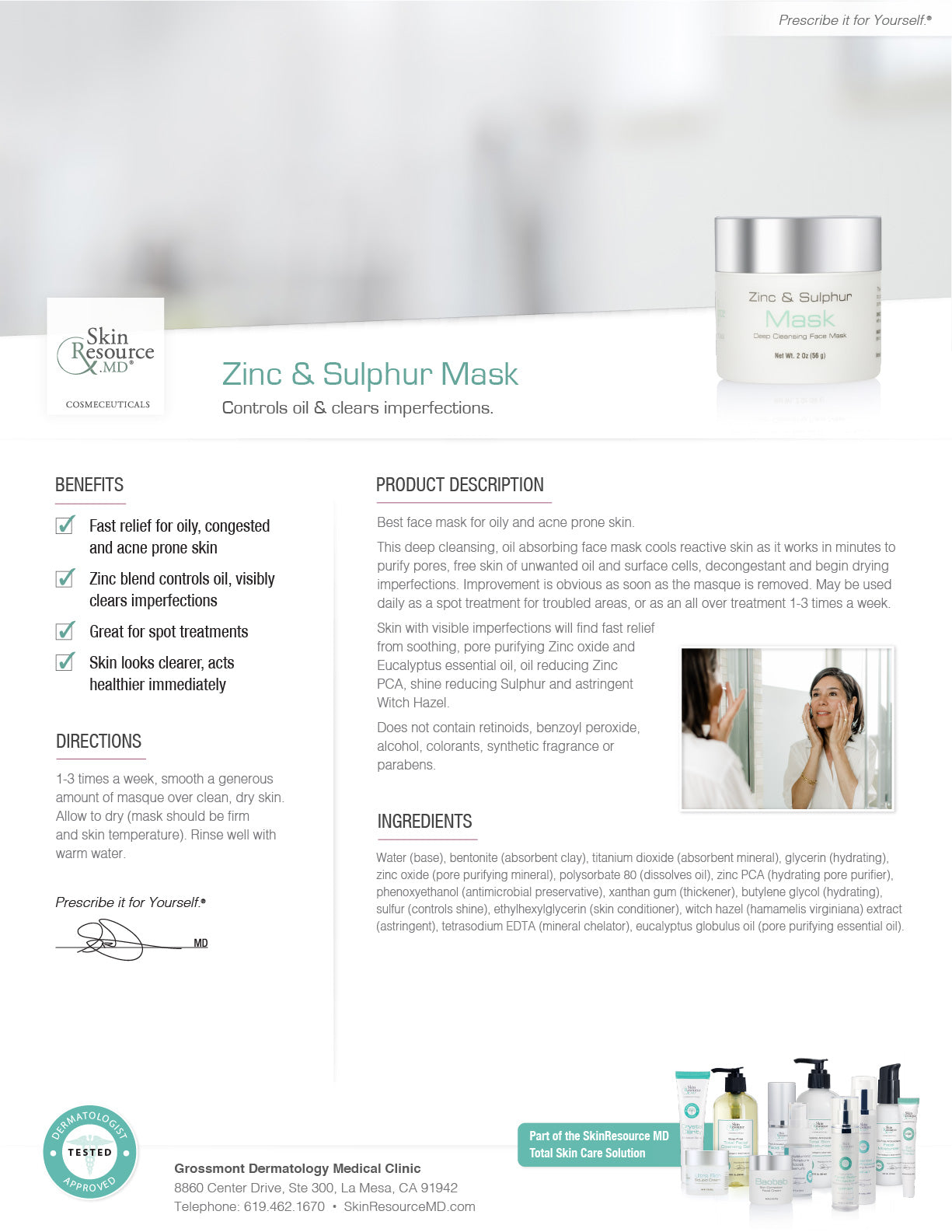 Zinc & Sulphur Mask